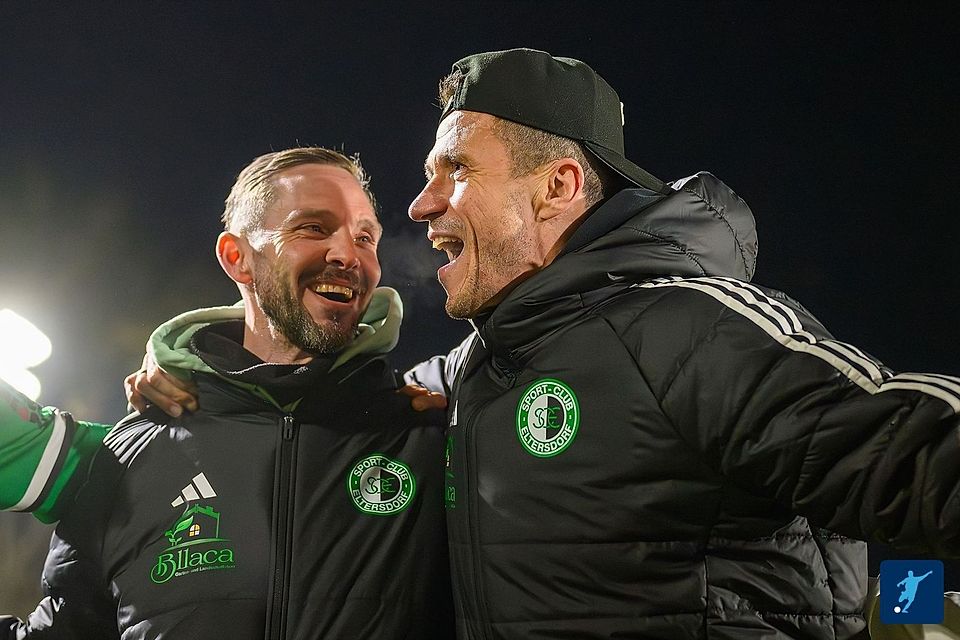 Auch ohne weiteren Meistertitel ist Bernd Eigner (rechts, links: Co-Trainer Thomas Dotterweich) eine Legende in Eltersdorf. Auch ohne weiteren Meistertitel ist Bernd Eigner (rechts, links: Co-Trainer Thomas Dotterweich) eine Legende in Eltersdorf.