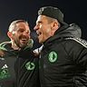 Auch ohne weiteren Meistertitel ist Bernd Eigner (rechts, links: Co-Trainer Thomas Dotterweich) eine Legende in Eltersdorf.