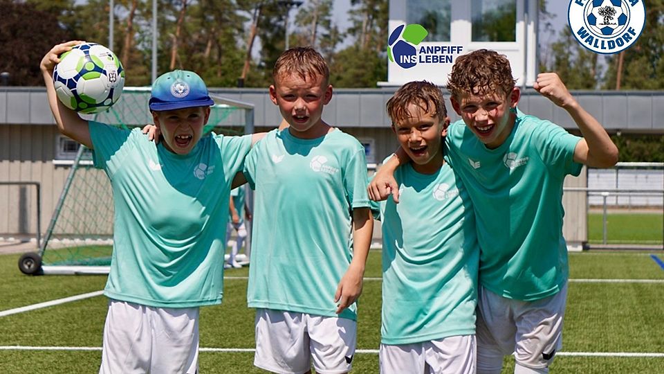 Die Kinder hatten einen riesengroßen Spaß beim Anpfiff ins Leben Fußballcamp.