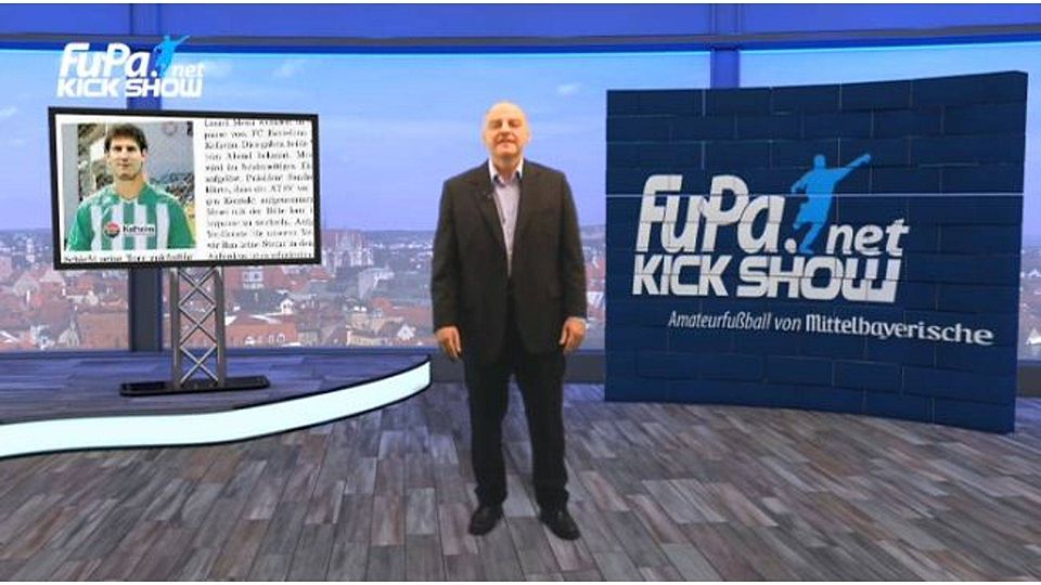 Die FuPa-Kick-Show wird dieses Mal beim Traditionsturnier in Kelheim aufgezeichnet. Screenshot: Kronawitter