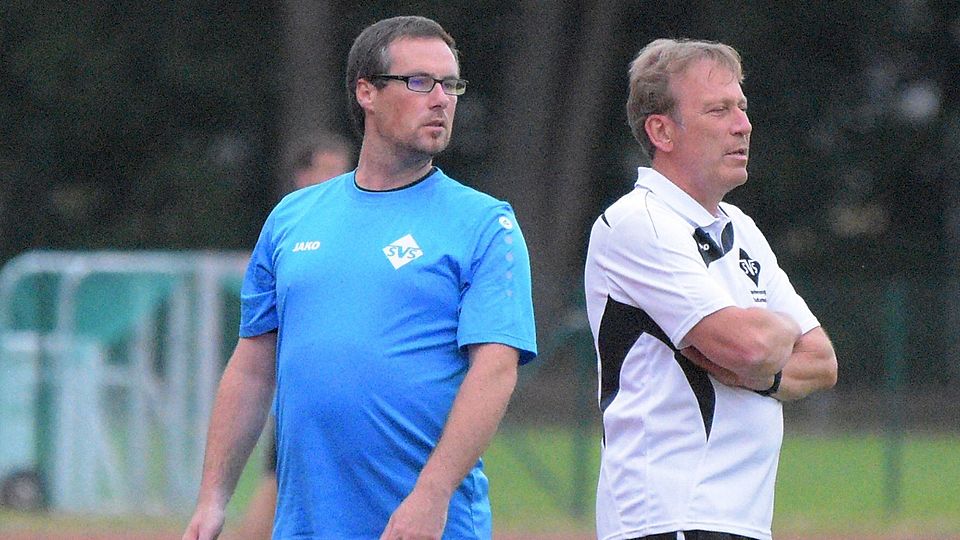 Ein eingespieltes Team bei Stadtamhof: Sportlicher Leiter Peter Lohr (r.) und Trainer Alexander Hofmann.
