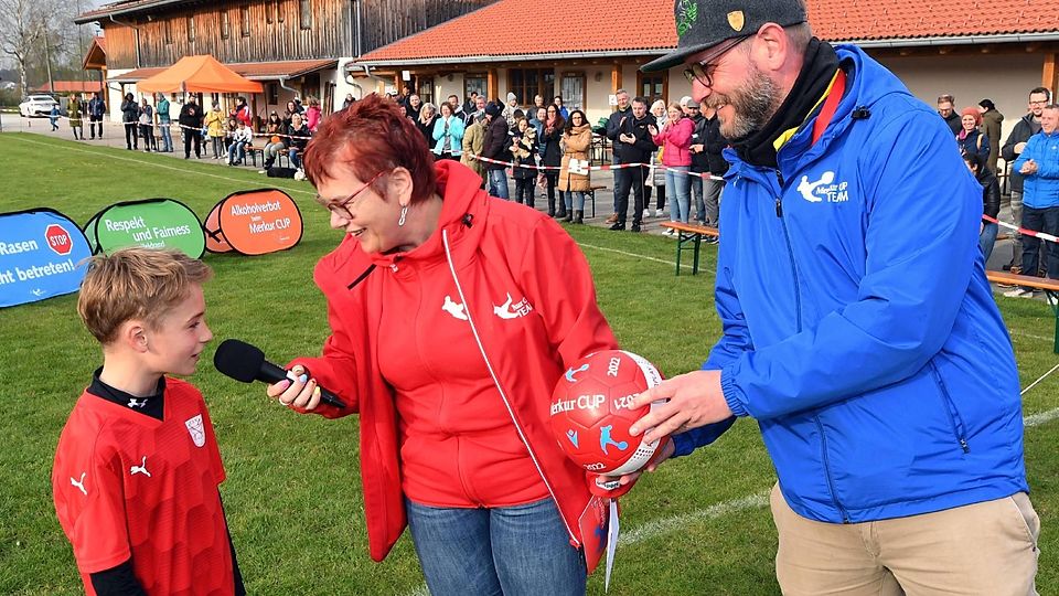 Beauftragte für Mini-Fußball: Yvonne Frischmuth, hier beim Merkur CUP-Kreisfinale in Königsdorf.