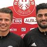 Marius Munser (li.) und Houssen Sakr (re.) bilden zukünftig das Trainerteam des FC Brandenburg 03.