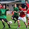 die SG Osterhofen/Aicha/Buchhofen (grüne Trikots) behielten gegen den TSV Mamming die Oberhand. Foto: Nagl