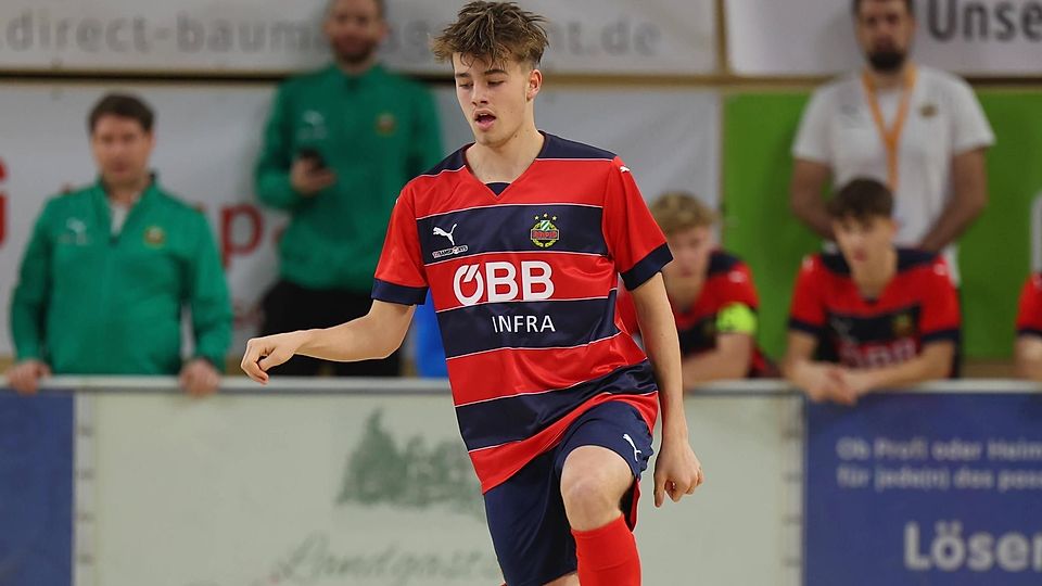 Luis Pfluger, hier im Dress der U17 von Rapid Wien, wechselt zur SpVgg Unterhaching.