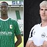 Stürmertausch beim SV Wacker: Marc Sodji (li.) kommt von der BSG Chemie Leipzig, Jordi Woudstra (re.) verabschiedet sich.