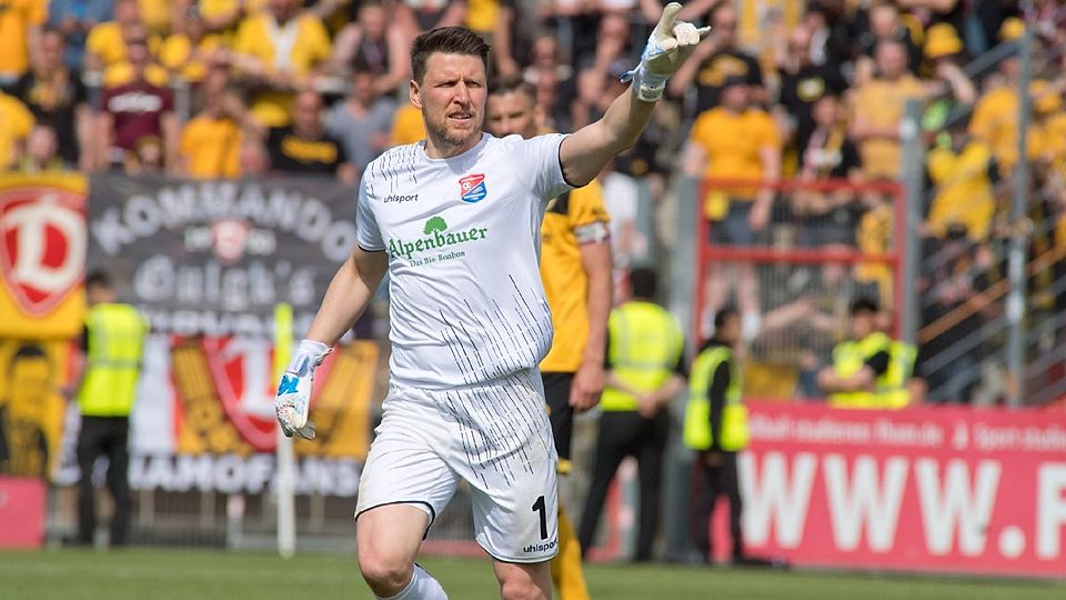 Torwart Rene Vollath steht wohl vor eienm Wechsel von der SpVgg Unterhaching zum TSV 1860.