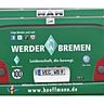 Dieser Bus mit der Aufschrift "Werder Bremen" wird auch bald in Worms zu sehen sein. Der Bundesligist gastiert dort zur ersten Hauptrunde im DFB-Pokal und löst damit eine große Begeisterung beim Heimverein aus. F: Meyer