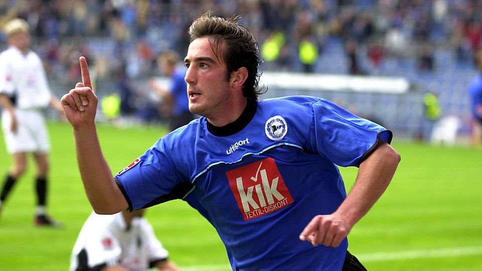 Bei den Fans beliebt: „Massi“ Porcello stieg mit Arminia zweimal auf und einmal ab.