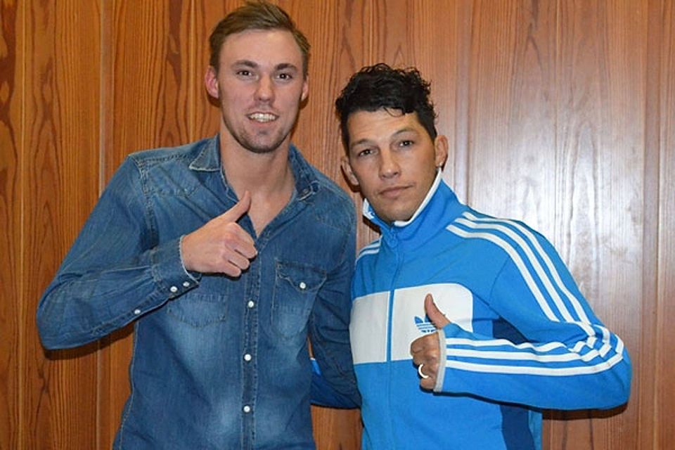 Patrick Ghigani (re.) beim Treffen mit FuPa-Redakteur Nils Neumann. F: FuPa Patrick Ghigani (re.) beim Treffen mit FuPa-Redakteur Nils Neumann. F: FuPa