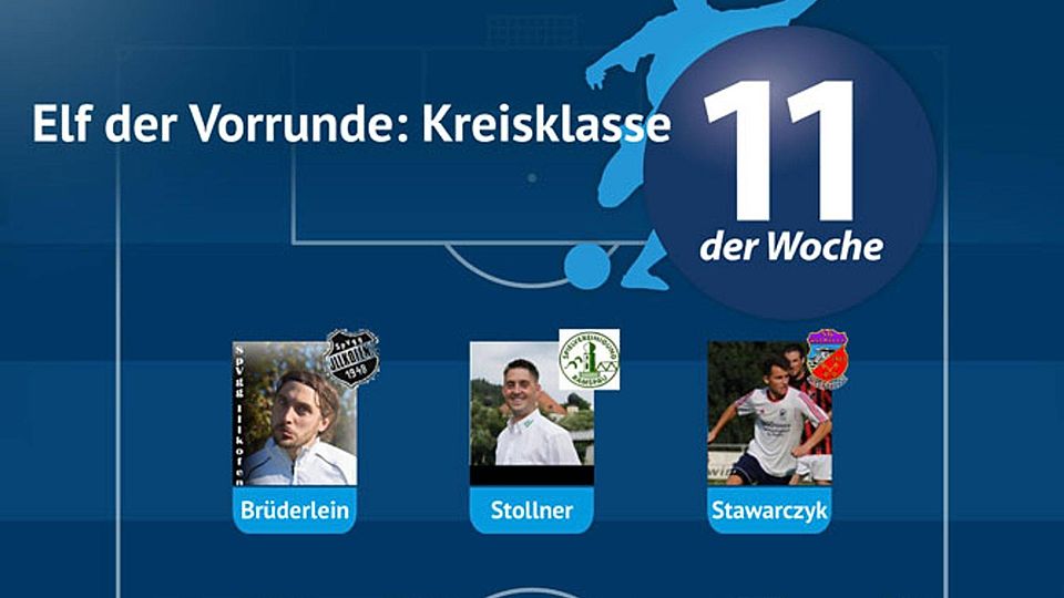 Elf der Vorrunde: Kreisklassen KW 52 Regensburg