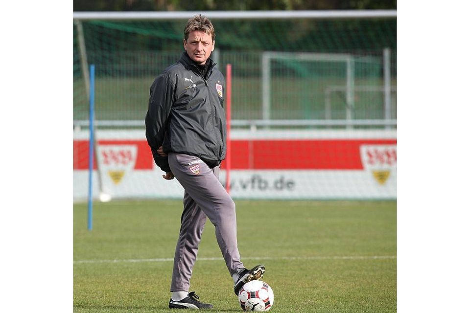 Ein Bild aus alten Zeiten: Rainer Widmayer auf dem Trainingsgelände. Bald könnte er dorthin zurückkehren. Foto: Baumann