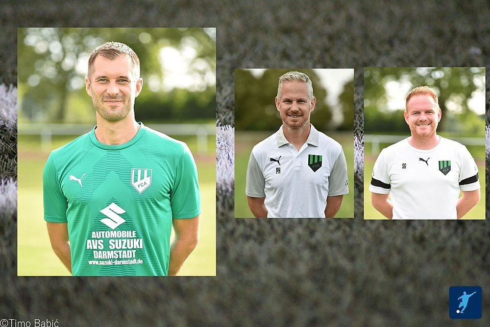 Maximilian Beck (links) wird neu ins Trainerteam des FC Alsbach einsteigen. Er wird spielender Co-Trainer von Steffen Gils (rechts). Patrick Hegen (Mitte) wird nicht weitermachen. Maximilian Beck (links) wird neu ins Trainerteam des FC Alsbach einsteigen. Er wird spielender Co-Trainer von Steffen Gils (rechts). Patrick Hegen (Mitte) wird nicht weitermachen.