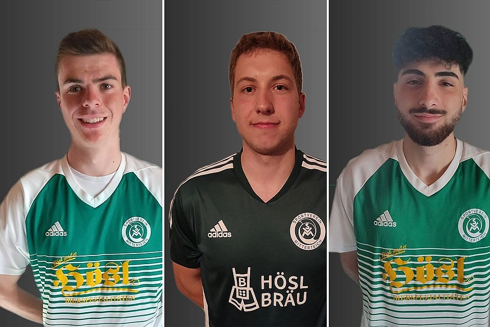 Schließen sich dem SV Mitterteich an (von links): Tobias Marti, Johannes Selhorst und Aziz Kocak.