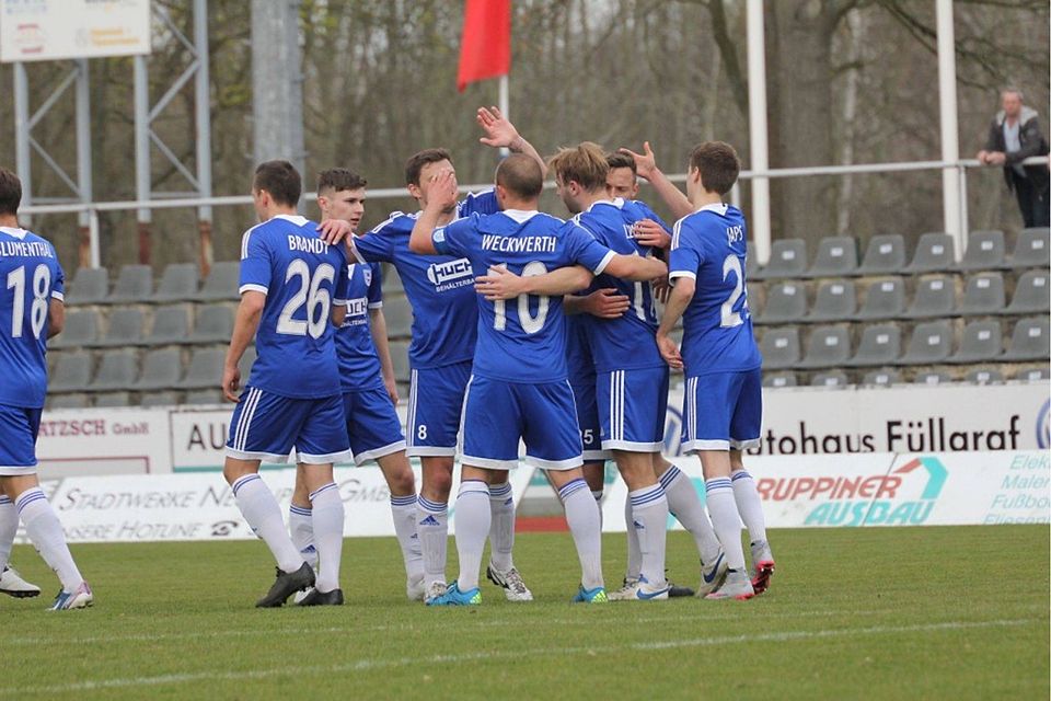 Vom MSV Neuruppin schafften es am 29. Spieltag gleich drei Kicker ins Brandenburgliga-All-Star-Team.F: Gunnar Reblin
