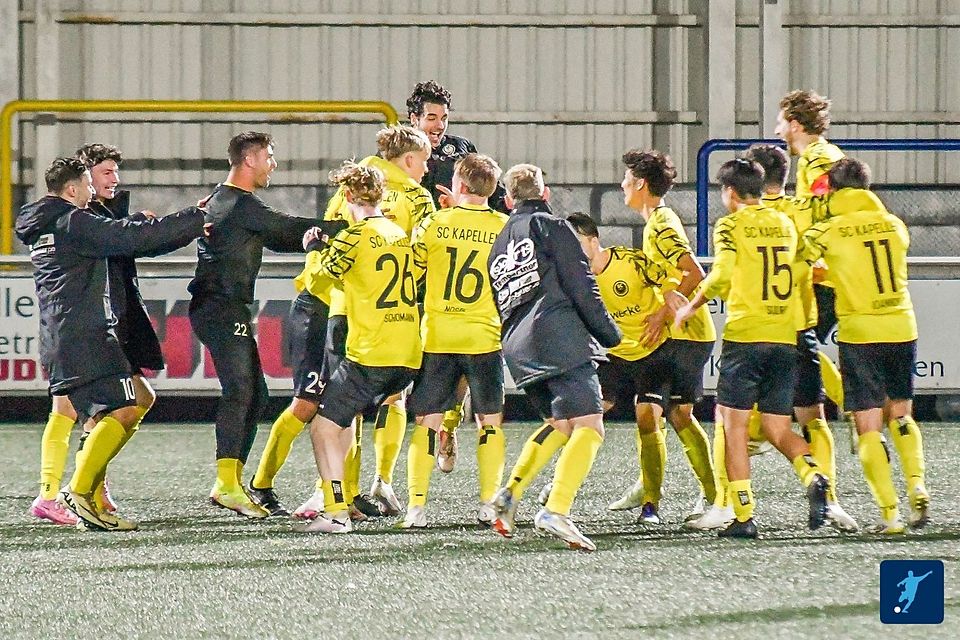 Großer Jubel beim SCK. Großer Jubel beim SCK.
