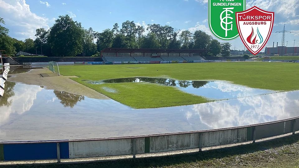 Unglaublich, aber wahr: Im vor wenigen Tagen noch überschwemmten Schwabenstadion kann am Mittwochabend das Relegationsspiel zwischen dem FC Gundelfingen und Türkspor Augsburg stattfinden.