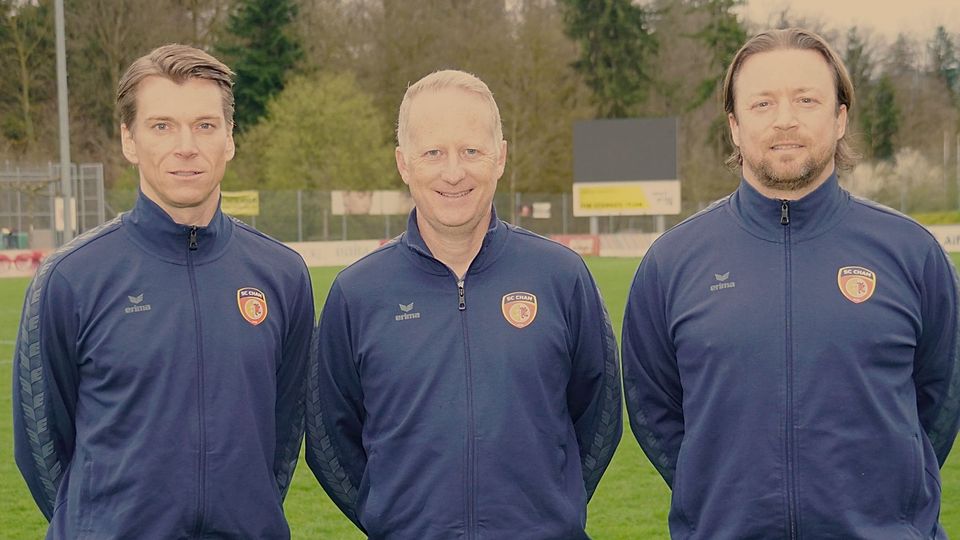 Pascal Nussbaumer (Trainer 2. Mannschaft), Marcel Werder (Sportchef), Roland Schwegler (Trainer 1. Mannschaft).