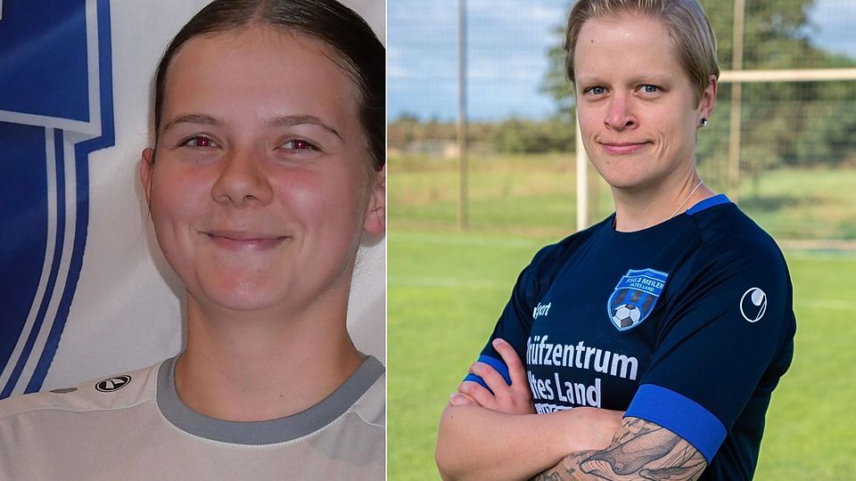 Die Spielerinnen mit den meisten Toren in der letzten Saison: Larina Somfleth und Karen Wendt..