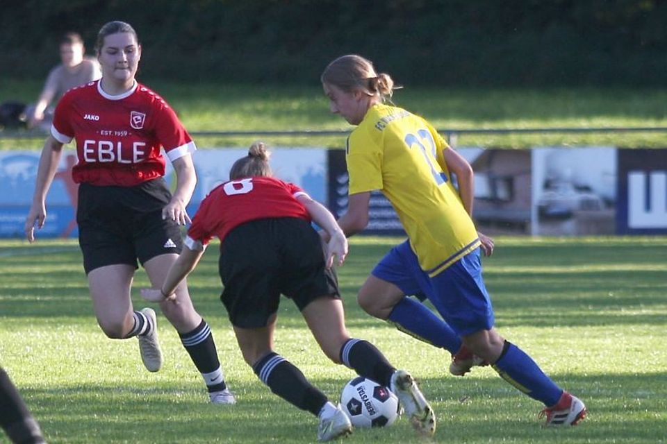 Dina Mircic (gelb) erzielte das 2:1 für den FC Wacker.