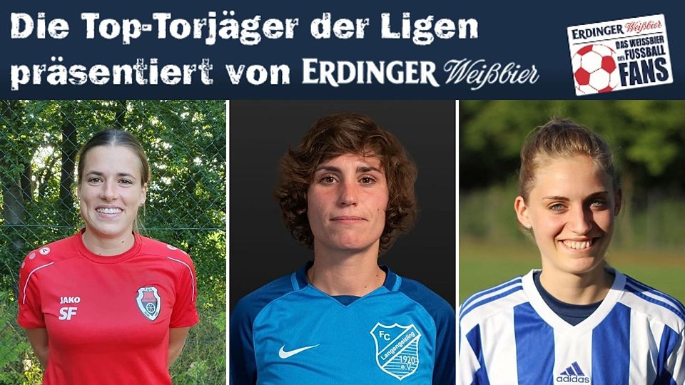 Sandra Funkenhauser (l.) ist weit vorn in Bezirksliga 01. Yvonne Holzer (vier Tore) und Mona Schomber (drei Tore) müssen mächtig aufholen.