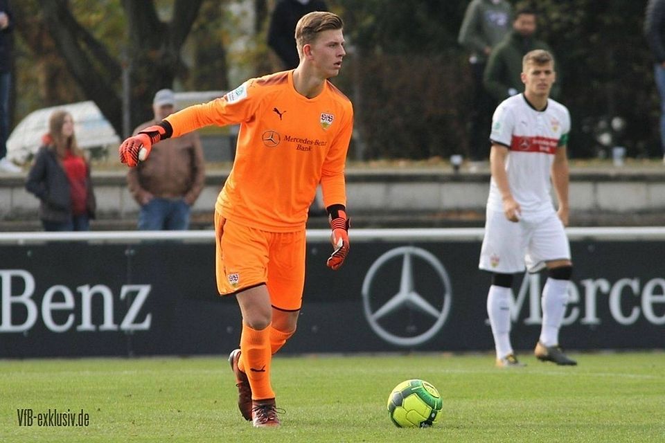 Michel Witte hütete zuletzt das Tor des VfB Stuttgart-Nachwuches. Nun soll er beim BFC Dynamo den verletzten Schobert ersetzen.
