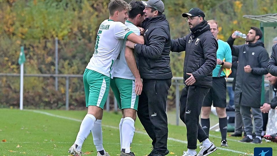 Marcel Groß (3.v.l.) hört im Sommer beim FC Zuzenhausen auf.