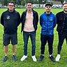 Der neue Trainer Jamal El Haddouchi (Zweiter von links) mit den Verantwortlichen des TSV Alemannia Zähringen. 