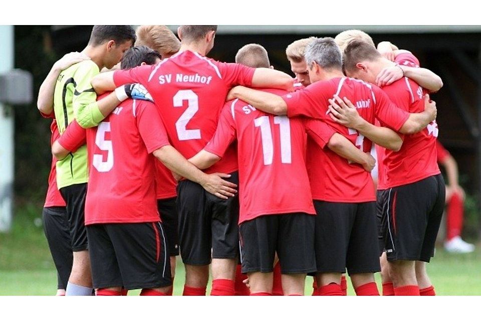 Müssen als Team agieren: die Mannschaft des SV Neuhof. Archivfoto: Leichtfuß