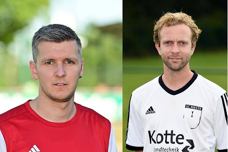 Tim von dem Brinke (links) übernimmt von Philipp Seggelmann die Führung in der ewigen Torjägerliste der Bezirksliga 5.