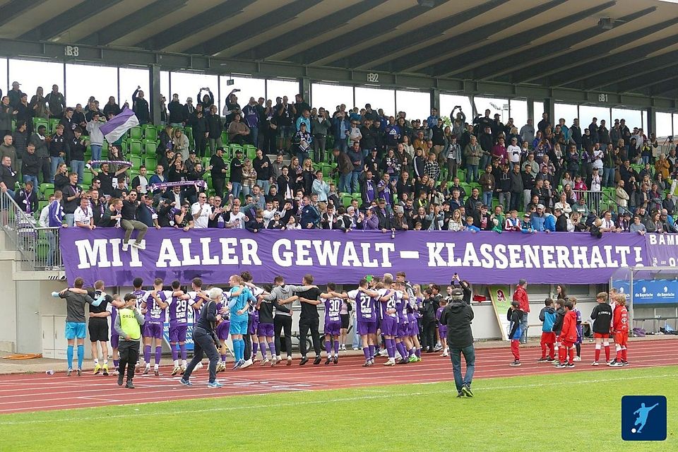 "Mit aller Gewalt - Klassenerhalt" - an diesem Ziel arbeitet der FC Eintracht Bamberg weiter mit Nachdruck.