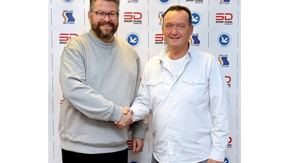 Der langjährige Ligamanager Carsten Gerdey (re.) übergibt in der kommenden Saison den Staffelstab an Jan Haimerl, der zuvor Trainer des Lokalrivalen HSV Barmbek-Uhlenhorst war. 