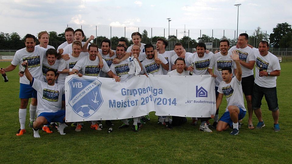 Was lange währt, wird endlich gut: VfB Ginsheim feiert einen 6:0 Kantersieg in Lampertheim nach zuletzt vier Spielen in Serie ohne Dreier und sichert sich damit die Meisterschaft in Darmstadts Gruppenliga. Foto: Thorsten Hegmann