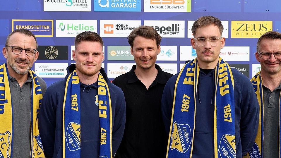 Drei Vertragsverlängerungen und ein neuer im Trainerteam: Sepp Steinberger, Mario Götzendörfer, Johannes Müller, Tjark Dannemann und Norbert Aulinger.