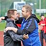 „Für mich ein herber Verlust“: Coach Florian Heringer (r.) wird seinen Co-Trainer Gerhard „Harti“Schmidt vermissen. Er hört aus privaten Gründen auf.