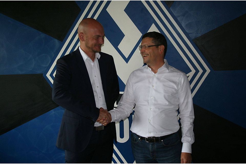 Der neue Geschäftstellenleiter und designierte Geschäftsführer Markus Kompp zusammen mit Interimspräsident Klaus-Rüdiger Geschwill. F: SVW