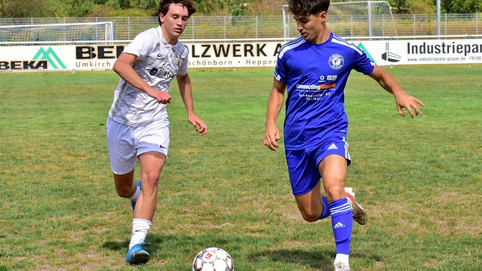Saisonstart noch beim SV Solvay Freiburg: John Zamorano (rechts) kehrt in die Verbandsliga zurück. | Foto: Daniel Thoma