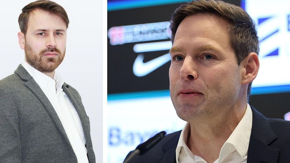 Christian Werner geht mit der Entscheidung für Trainer Argirios Giannikis ins Risiko, kommentiert Löwen-Reporter Johannes Ohr (r.).