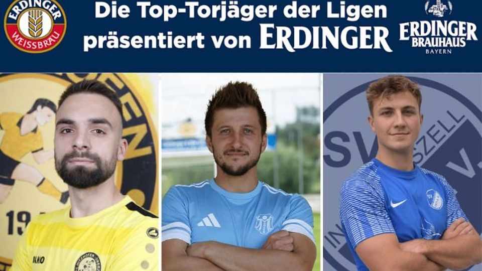 Mal wieder führt Maximilian Bauer (mi.) die Torjägerliste an. Mit 19 Treffern zieht er in der Kreisliga allen davon. 