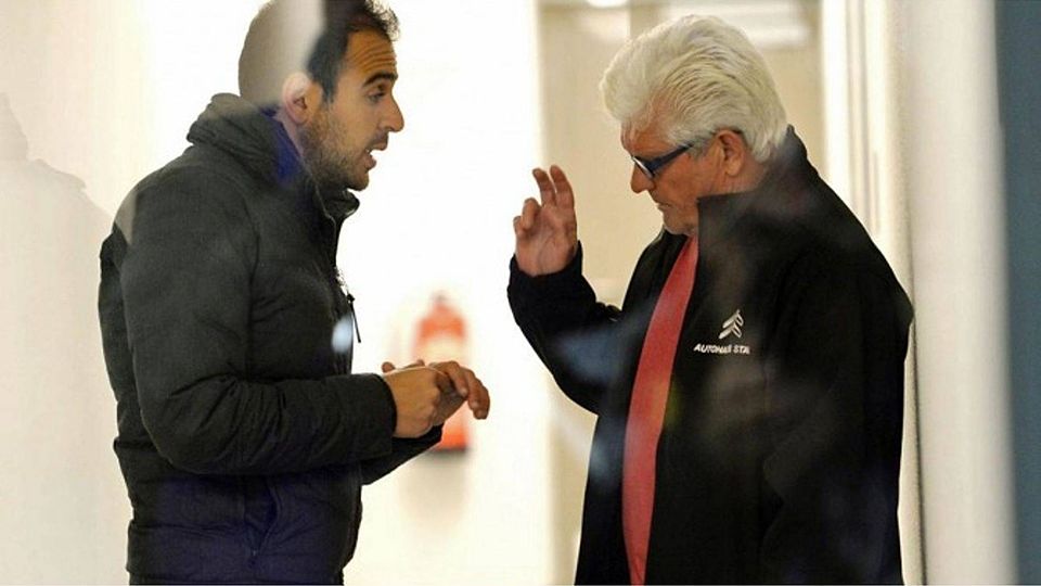 Kult-Trainer Werner Lorant (r.). Foto: MIS / Bernd Feil