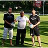 Neues Trainergespann für den BSC Erlangen: Fußballabteilungsleiter Gerhard Nöth (Mitte) mit Thomas Gründlinger und Mark Cizek. Foto: privat