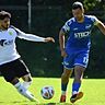Der Gundelfinger Kapitän Miguel Gomes Ribeiro (rechts) beim 5:2-Erfolg im Landesliga-Spiel gegen den FSV Rheinfelden. | Foto: Achim Keller