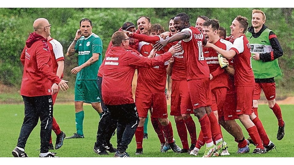 Jubel beim TSV Venne. Das Team spielt in der neuen Saison in der Bezirksliga.