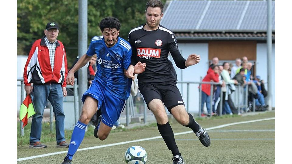 Nico Stuber und sein FC Finkenbachtal (rechts, im Zweikampf mit Seckmauerns Ümit Cetin) sind zum Restrundenstart in der A-Liga gegen den KSV Reichelsheim gefordert. 	Archivfoto: Herbert Krämer