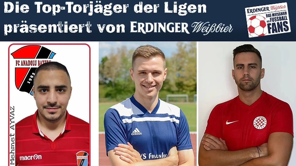 Knappes Rennen um die 15 Kästen ERDINGER. Nur ein Tor trennen Sven Scheurer (m.), Mehmet Ayvaz (l.) und Daniel Krajina (r.). 