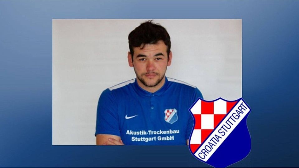 Pero Mamic erzielte den Siegtreffer für Croatia Stuttgart im Spiel gegen den VfB Obertürkheim. Foto: Collage FuPa Stuttgart