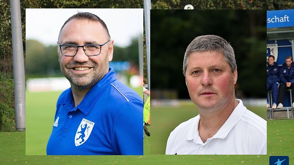 Markus Lepper (links) und Torsten Strieder berichten über den aktuellen Stand in der Trainerplanung.