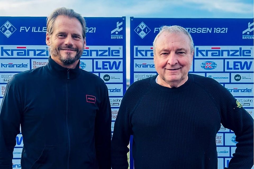 Gemeinsam für den FV Illertissen: Sportvorstand Karl-Heinz Bachthaler (re.) kann mit Jochen Schmitt einen neuen Sportlichen Leiter präsentieren.