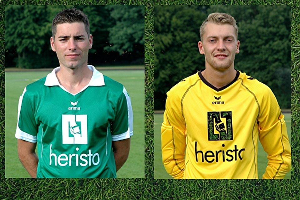 Werden weiter das Trikot des SV Bad Rothenfelde tragen: Patrick Fiß (l.) und Felix Zimmermann