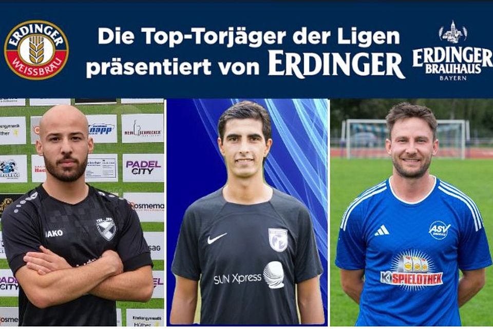 Ceballos (M.) erzielte im ersten Liga-Spiel nach der Winterpause einen Doppelpack. Seine Verfolger Coklar (l.) und Mack (r.) blieben ohne Treffer.